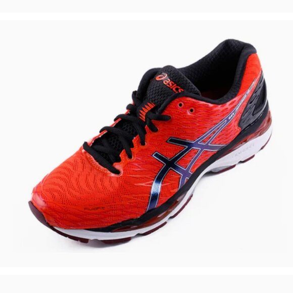 RARE Impossible to find NEW in BOX Asics GEL Nimbus 18 Mens size 12.5 Orange Blk - Picture 2 of 8
